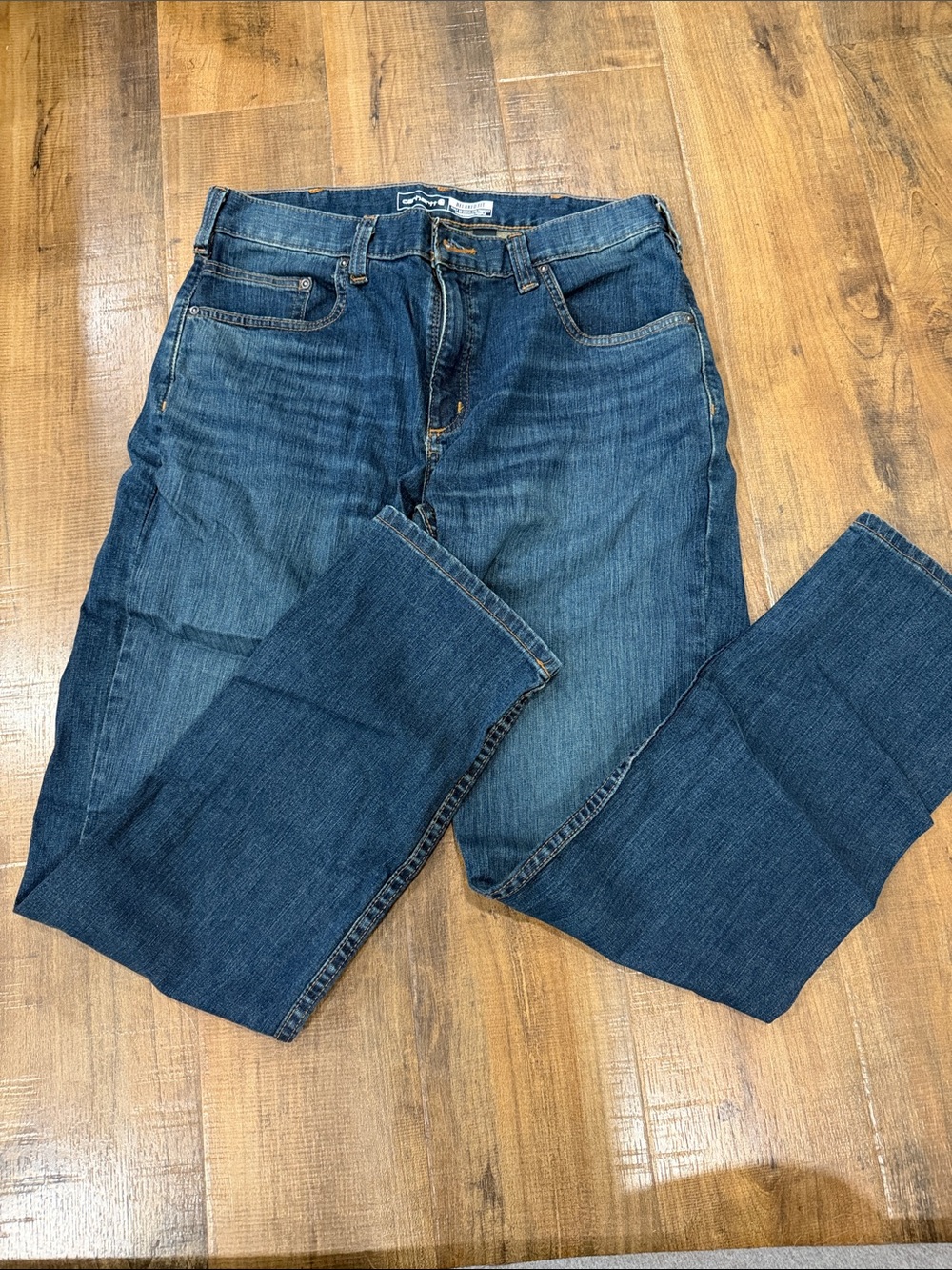 Carhartt Men's Straight Jeans in Blue Denim